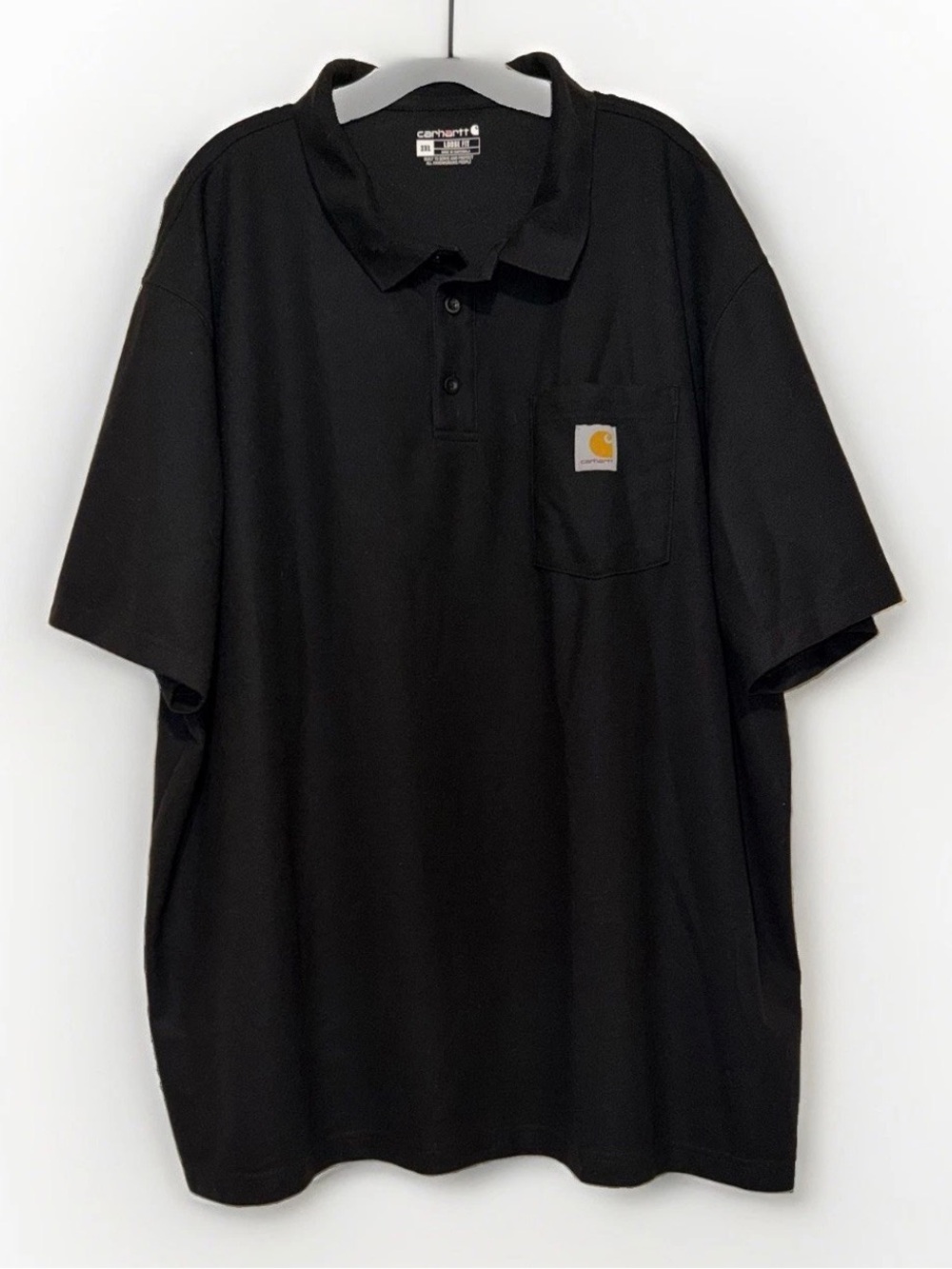 Carhartt Men's Pocket Polo Shirt Black 3XL Loose Fit
Midweight Rugged Workwear